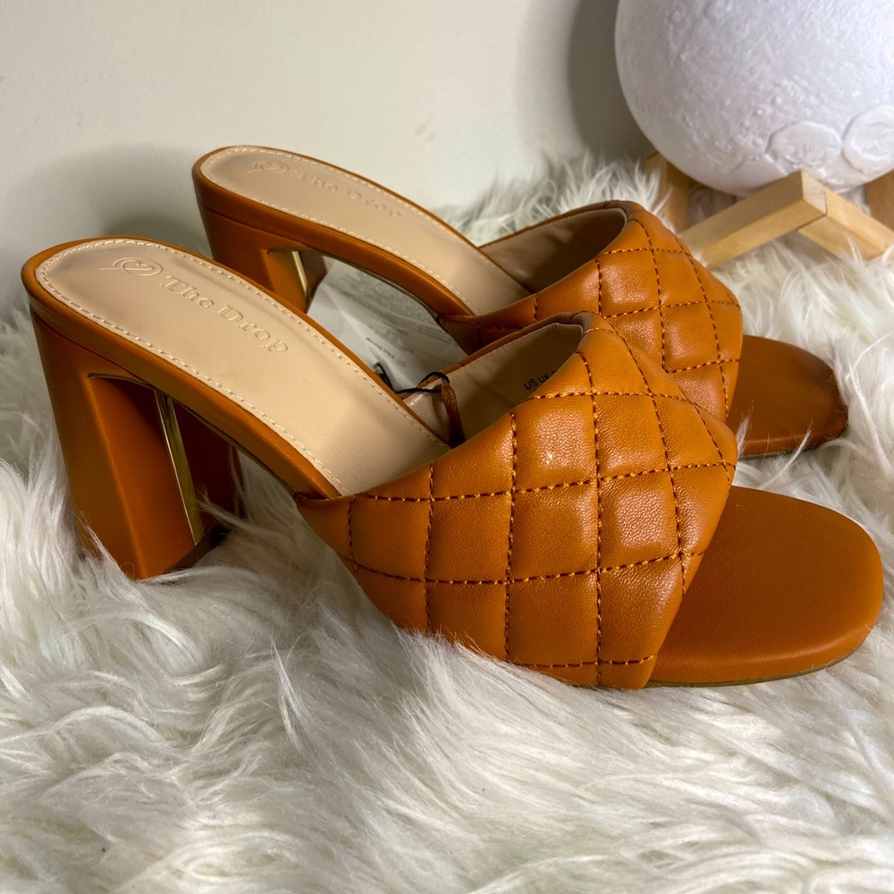 The Drop Women's Pattie High Block Heeled Mule San size 6